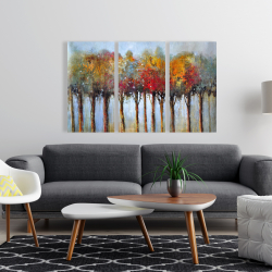 Canvas 24 x 36 - Colorful leaves trees