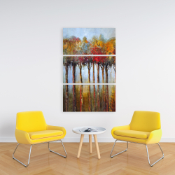 Canvas 24 x 36 - Colorful leaves trees