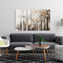 Toile 24 x 36 - Forêt blanche abstraite