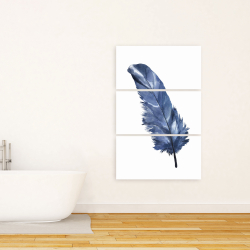 Canvas 24 x 36 - Blue feather