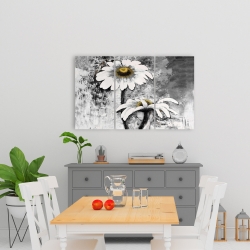 Canvas 24 x 36 - Abstract daisies flowers