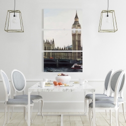 Canvas 24 x 36 - Big ben clock elizabeth tower in london