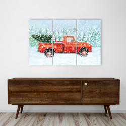 Canvas 24 x 36 - Christmas tree truck