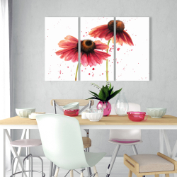 Canvas 24 x 36 - Two pink daisies