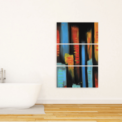 Canvas 24 x 36 - Abstract and colorful tall buildings