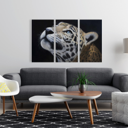 Canvas 24 x 36 - Realistic leopard face