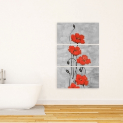 Canvas 24 x 36 - Big red flowers
