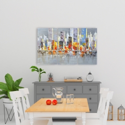 Canvas 24 x 36 - Color splash cityscape