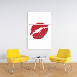 Canvas 24 x 36 - Red lipstick mark