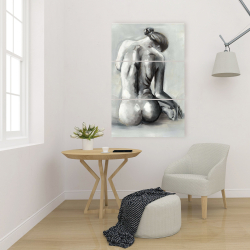 Canvas 24 x 36 - Nude woman from behind
