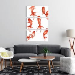 Toile 24 x 36 - Petits poissons rouge