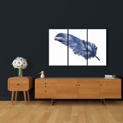 Canvas 24 x 36 - Blue feather