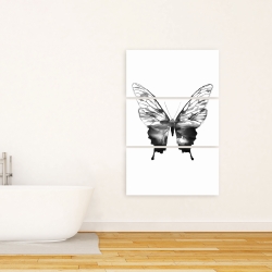 Canvas 24 x 36 - Black butterfly sketch