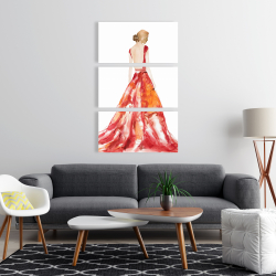 Canvas 24 x 36 - Red prom dress