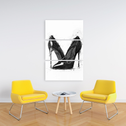 Toile 24 x 36 - Chaussures noires à talons hauts