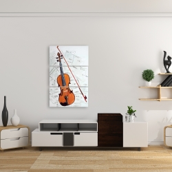 Toile 24 x 36 - Violon sur partitions