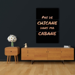 Canvas 24 x 36 - No dispute in my house - black