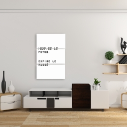 Toile 24 x 36 - Inspire le futur. expire le passé.
