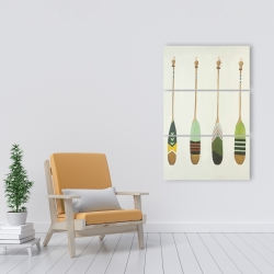 Canvas 24 x 36 - Colorful nautical oars