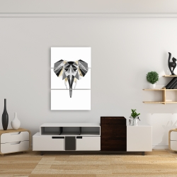 Toile 24 x 36 - éléphant géométrique