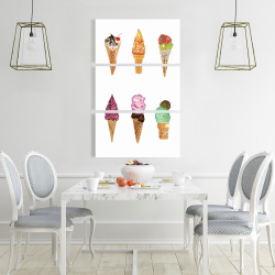 Canvas 24 x 36 - Ice cream cones