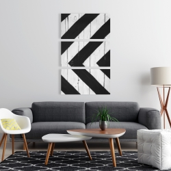 Canvas 24 x 36 - Rhombus on wood