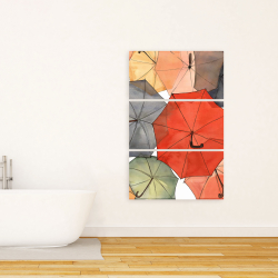 Canvas 24 x 36 - The umbrellas of petit champlain