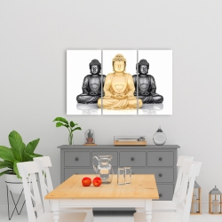 Canvas 24 x 36 - Trio of buddhas