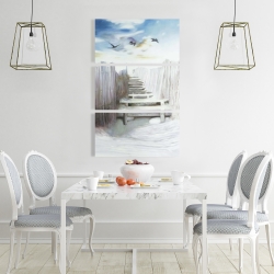 Toile 24 x 36 - Arrêt à la plage