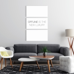 Canvas 24 x 36 - Offline is the new luxury