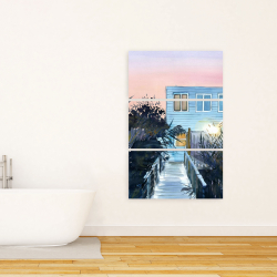 Toile 24 x 36 - Maison de plage