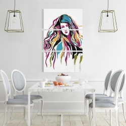 Toile 24 x 36 - Femme en art graffiti