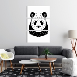 Toile 24 x 36 - Panda géométrique
