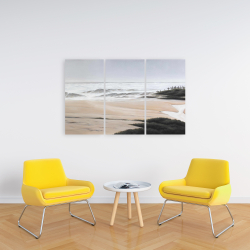 Canvas 24 x 36 - Cloudy at the beach