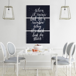 Toile 24 x 36 - Arc-en-ciel et étoiles