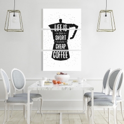 Canvas 24 x 36 - Life and coffee