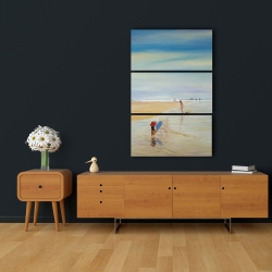 Toile 24 x 36 - Enfants à la plage