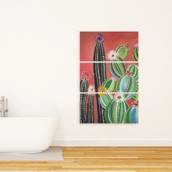 Toile 24 x 36 - Cactus en arc-en-ciel
