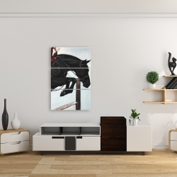Canvas 24 x 36 - Riding competition