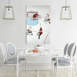 Toile 24 x 36 - Partie de hockey mouvementé