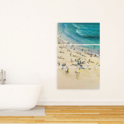 Canvas 24 x 36 - Summer crowd at the beach