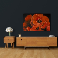 Canvas 24 x 36 - Poppy bouquet