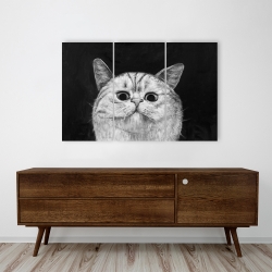 Canvas 24 x 36 - Watching cat