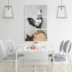 Toile 24 x 36 - Coq wyandotte