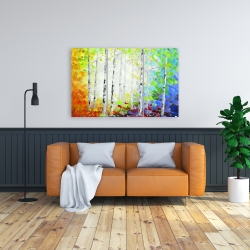 Toile 24 x 36 - Forêt multicolore