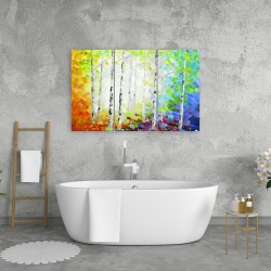 Toile 24 x 36 - Forêt multicolore