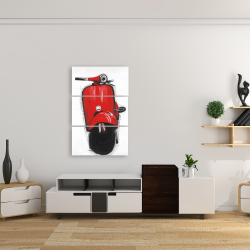 Canvas 24 x 36 - Red italian scooter