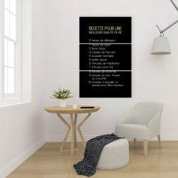 Toile 24 x 36 - Recette du bonheur