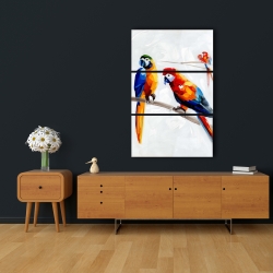 Canvas 24 x 36 - Parrots on a branch