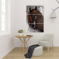 Canvas 24 x 36 - Proud brown horse